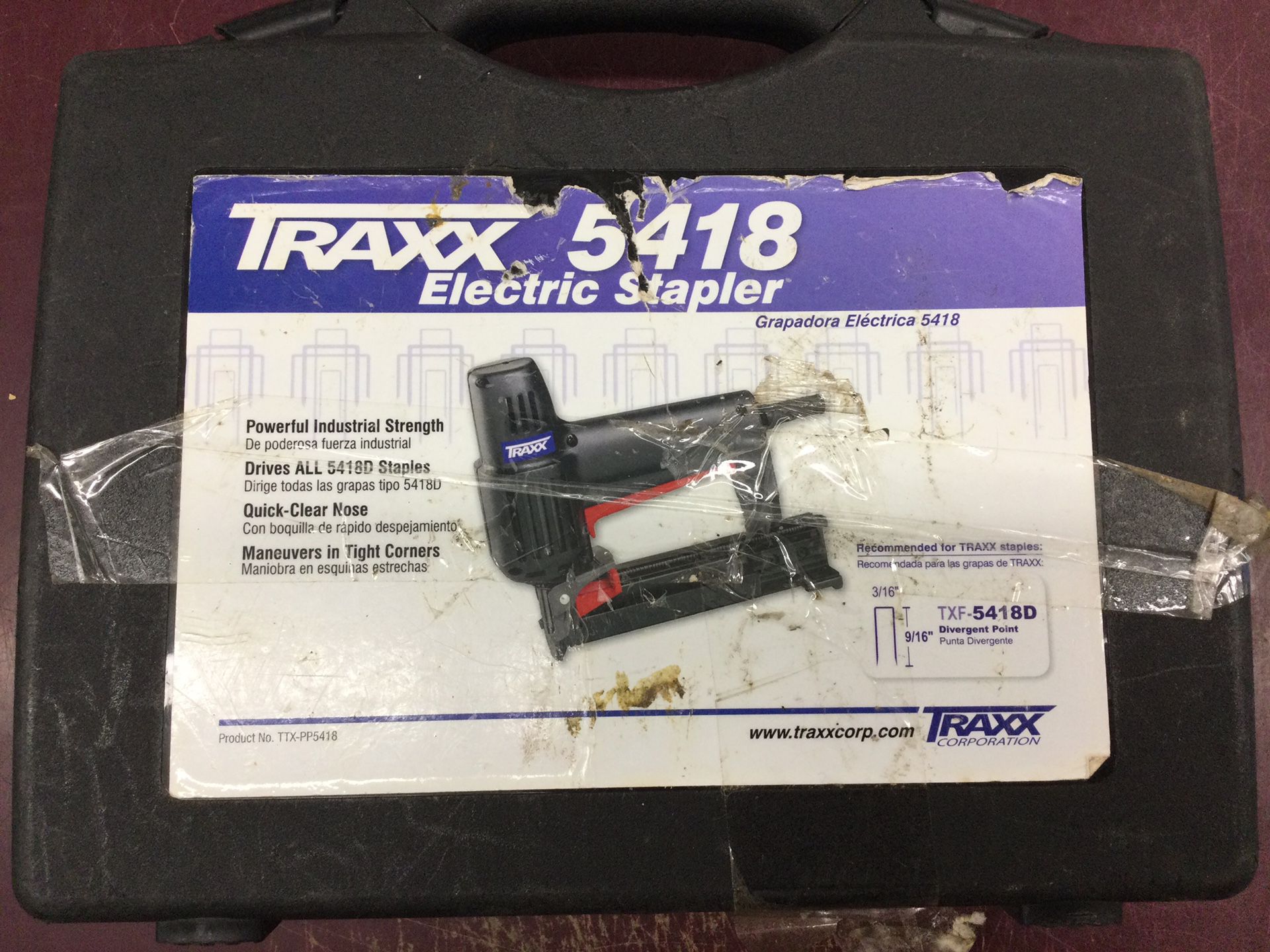 Electric Carpet Tacked / Stapler Traxx 5418