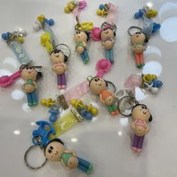 Lindos y Originales Llaveros Para Baby Shower