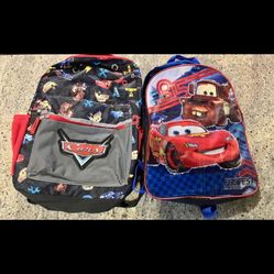 Pair Of Disney “Cars” Backpacks 
