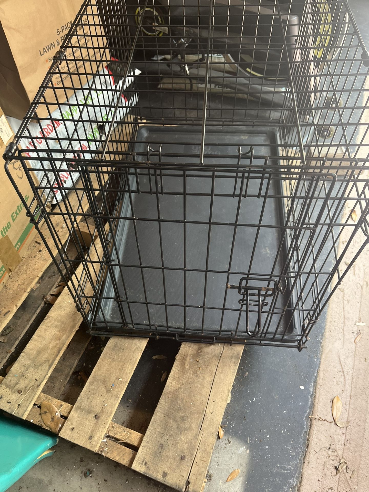 Small Folds Used Dog Cage