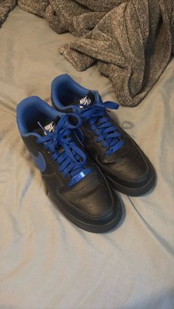 Blue and Black Air Force 1s
