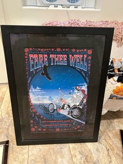 Grateful Dead fare the well framed concert poster with protective glass