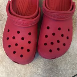 Red Crocs Men 7