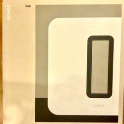 Sonos - Sub (Gen3) Wireless Subwoofer - White, Brand New.  Sonos 3rd Generation Subwoofer.  Full Warranty included.  Manufactured sealed box. 