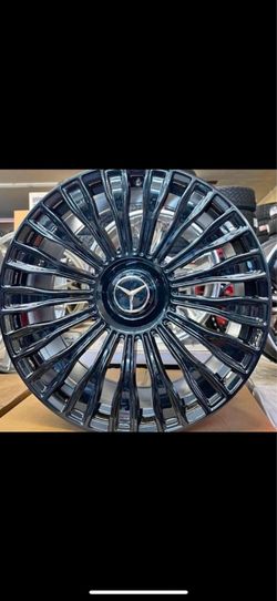 Mercedes 22” new Blk Maybach Style new rims tires set s550 gl