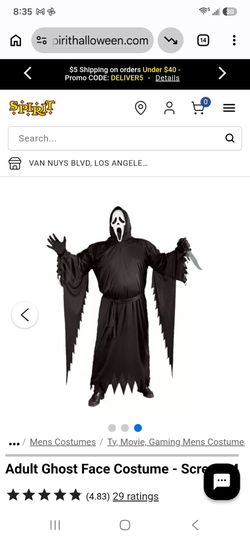 New Halloween costume ghost face