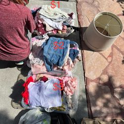 lots of young girl clothing.