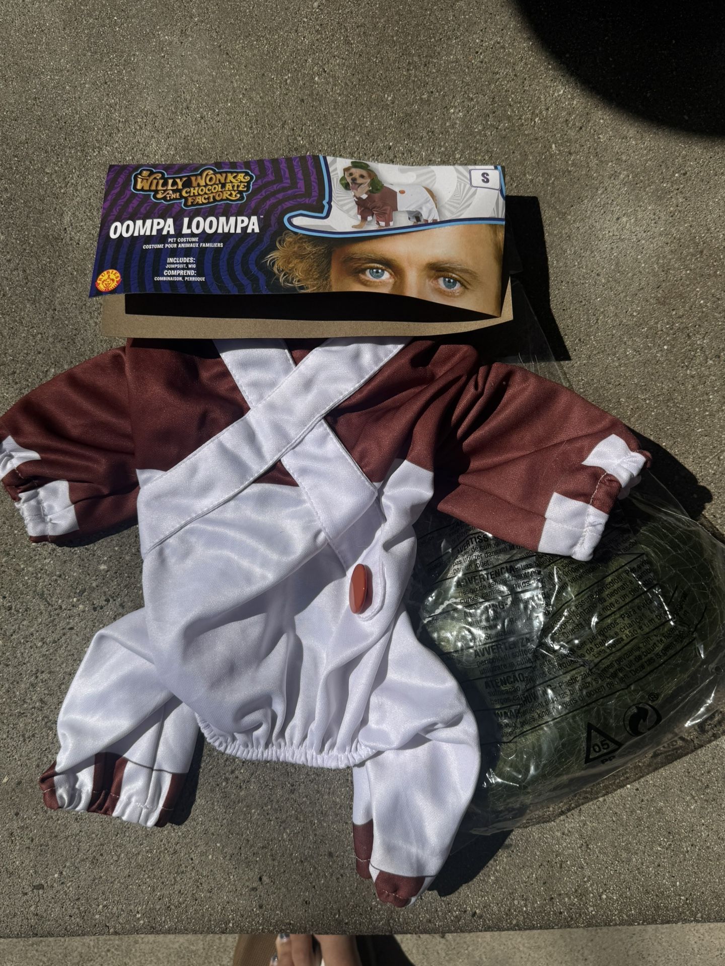 Sz small Umpa Lumpa Pet Costume