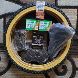 NEW Bicycle Bmx Parts Bundle 20" Black Classic