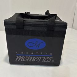 Creative Memories Paper Tote Storage Organizer w/Hanging Folders -RARE