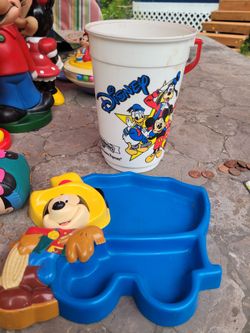 Disney Food Tray and Popcorn Bucket