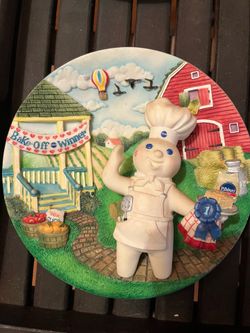 3D Pillsbury Doughboy Wall Plate