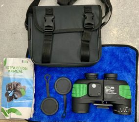 ESSLNB 7x50mm Magnification Sailing Binoculars Waterproof Floating Lens Float Water Outdoors Hobby Rangefinder Scale Compass Navigation Distance