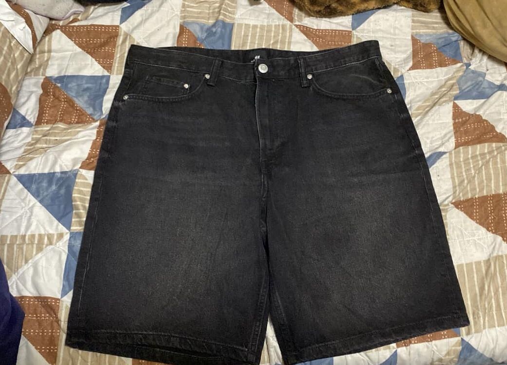 H&M  Black Denim Shorts  