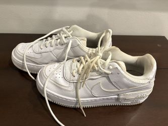 Nike Air Force 1 '07 white-on-white, women’s size 8