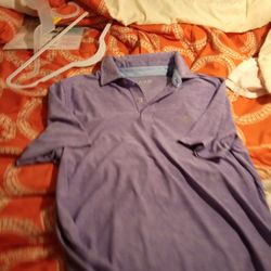 Men's Izod Polo Shirt Lavender Size Small
