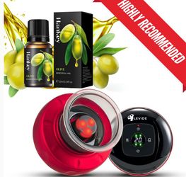 ✨💆‍♀️ NWT LEVIDE Smart Cupping Therapy Set + Olive Oil Bundle 💆‍♂️✨