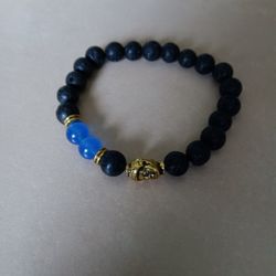 Brand New Buddha Elastic Lava Bead Bracelet - Essential Oils Are Diffused Onto The Lava Beads