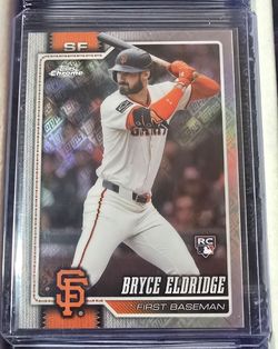 BRYCE ELDRIDGE 2026 Topps Chrome Logo Refractor #254 RC Fanatics Exclusive