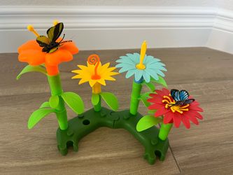 Plastic Flower Garden