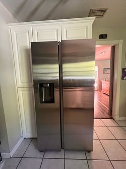 Samsung stainless steel  side by side refrigerator