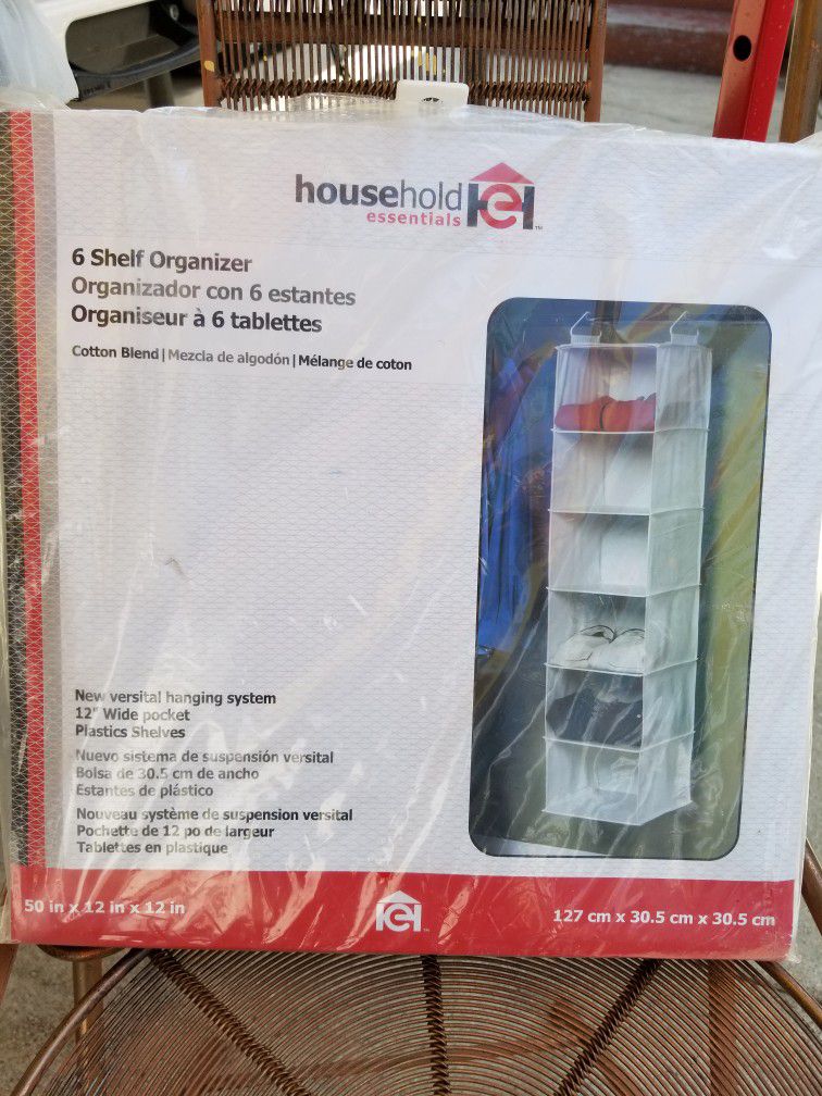 Household Essentials 6 Shelf Organizer