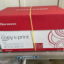 Copy Paper 10 Ream Case -$40