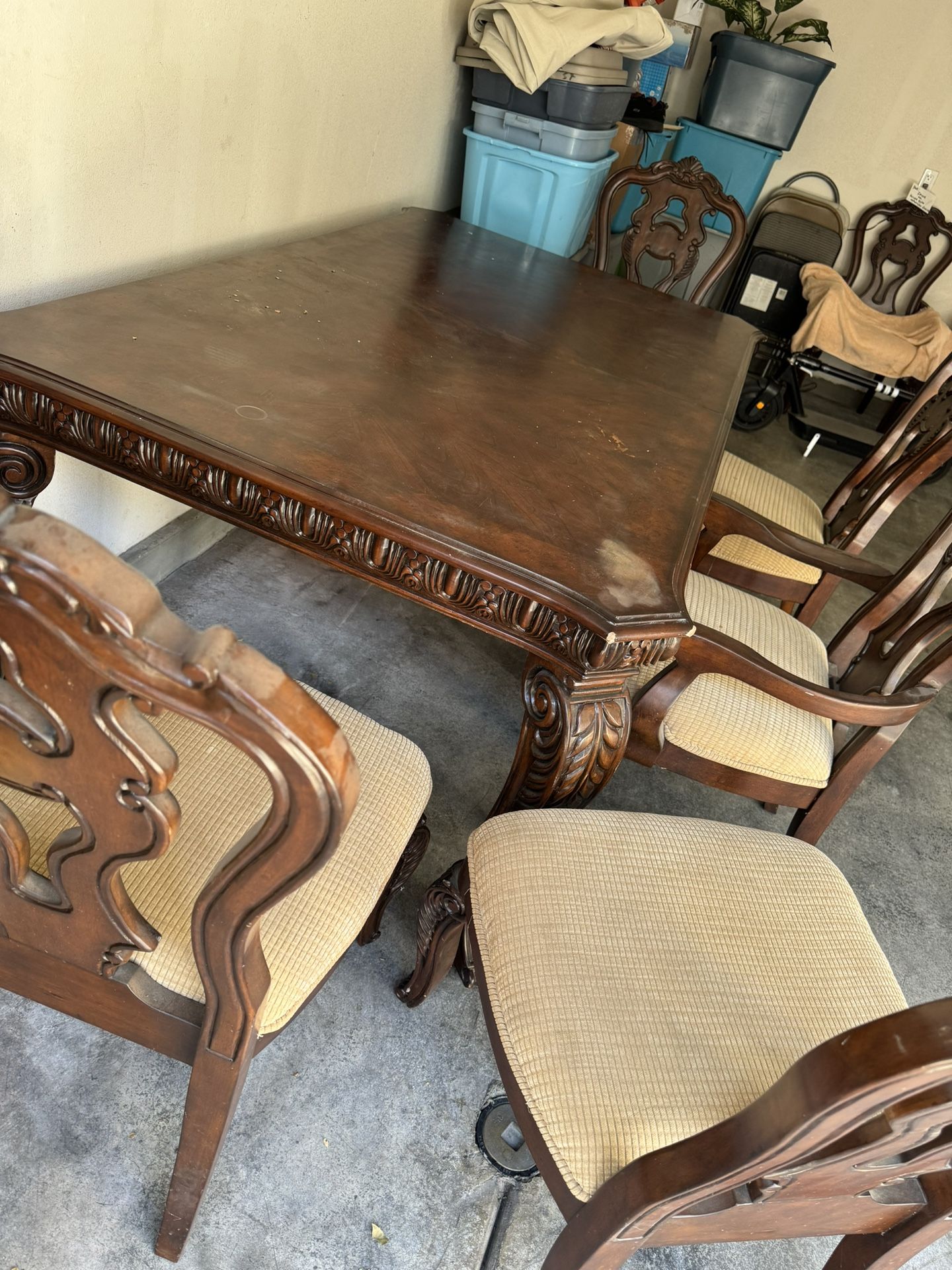 Dining Table with 6 Chairs for Sale in Jurupa Valley, CA OfferUp