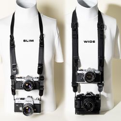 Camera Strap Dual Tier 38-50" 4x Peak Design Anchors Second Camera Mount Handmade