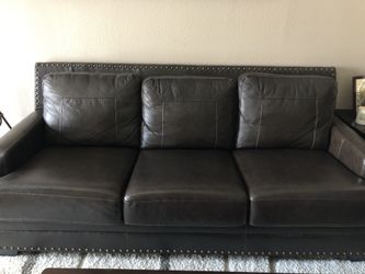 Real Leather Couches (2)