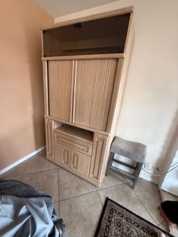 5 Tall Cabinets, white wash, solid wood