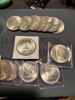 Peace Silver Dollars 90% Silver Uncirculated Nice Coins !