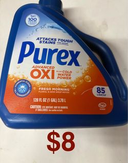 Purex Advanced Oxi Liquid Laundry Detergent 128 oz
