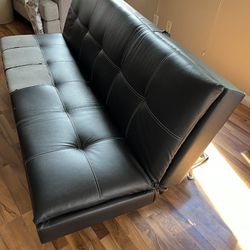 Convertible Daybed Couch Futon 3-Way Style Leather
