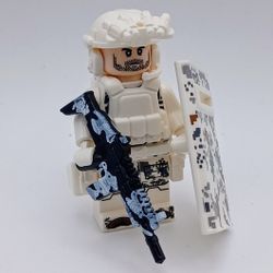 Toy Brick Snow Ops Soldier Weapons Accessories Compatible with Lego Minifigures 
