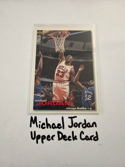 Michael Jordan Chicago Bulls Hall of Fame Guard Upper Deck Card.