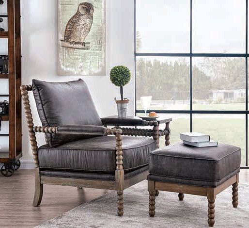 Accent Chair & Ottoman