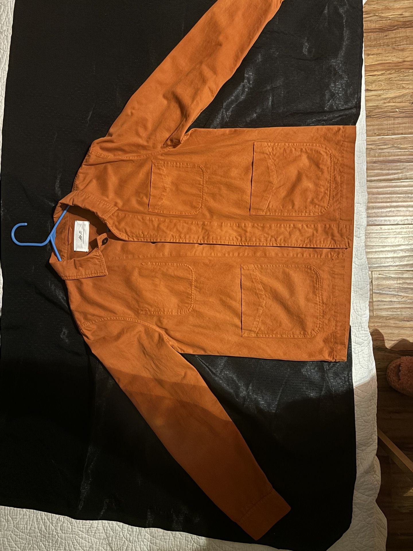 Mr P. Denim Chore Jacket Men, M-L New No Tag, Terracotta