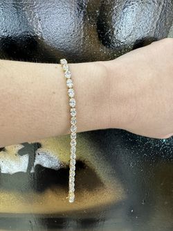 14k LAB DIAMOND TENNIS BRACELET