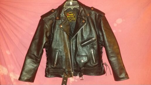 Hasbro genuine leather motorcycle jacket