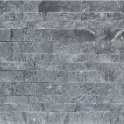 MSI Glacial Grey Ledger Panel 6 in. x 24 in. Splitface Marble Wall Tile (6 sq. ft. /case