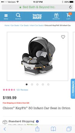 Chicco infant 30 keyfit car seat and base