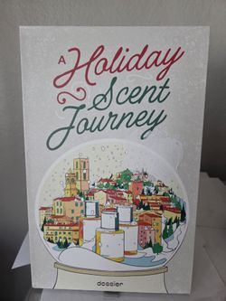 DOSSIER HOLIDAY SCENT CALENDAR, HAS 12 - 5ml travel atomizers, NEW IN BOX