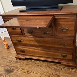 RARE Vintage Stickley Furniture Solid Cherry Wood Chest Of Drawers