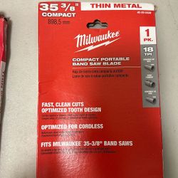 Milwaukee Compact Portable Bandsaw Blade 