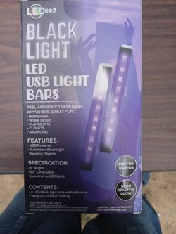 Black Lights Led USB Light Bars 