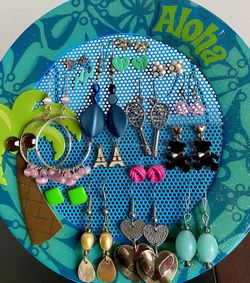 Earrings With Earring Stand