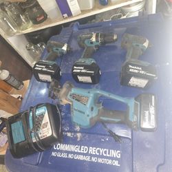 Set Of Makita Tools.