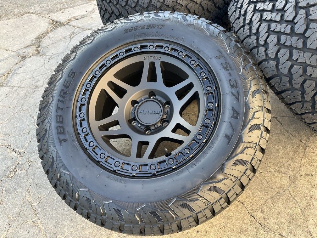 METHOD wheels Tacoma 4Runner Tundra Silverado Sierra Tahoe Rims Tires 6x5.5 Bronco