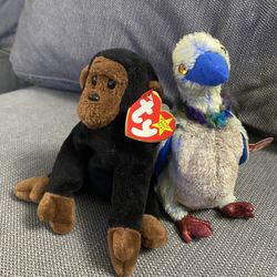 ty beanie babies lot of 2. Buzzy ; Congo.